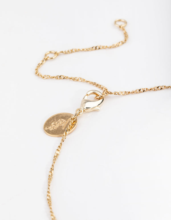 Real Gold Plated Single Freshwater Pearl Necklace