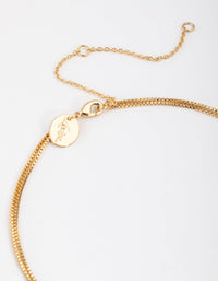 Real Gold Plated Double Bead Necklace - link has visual effect only