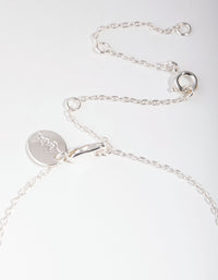 Real Silver Plated Starburst Disc Bracelet - link has visual effect only