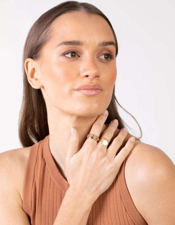 Gold Geometric Ring 24-Pack
