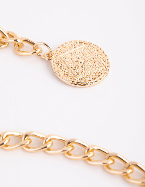 Gold Chain with Coin Belt