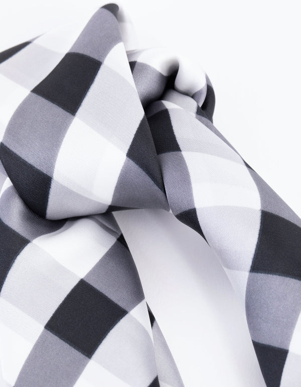 Check Bandana Hair Scarf