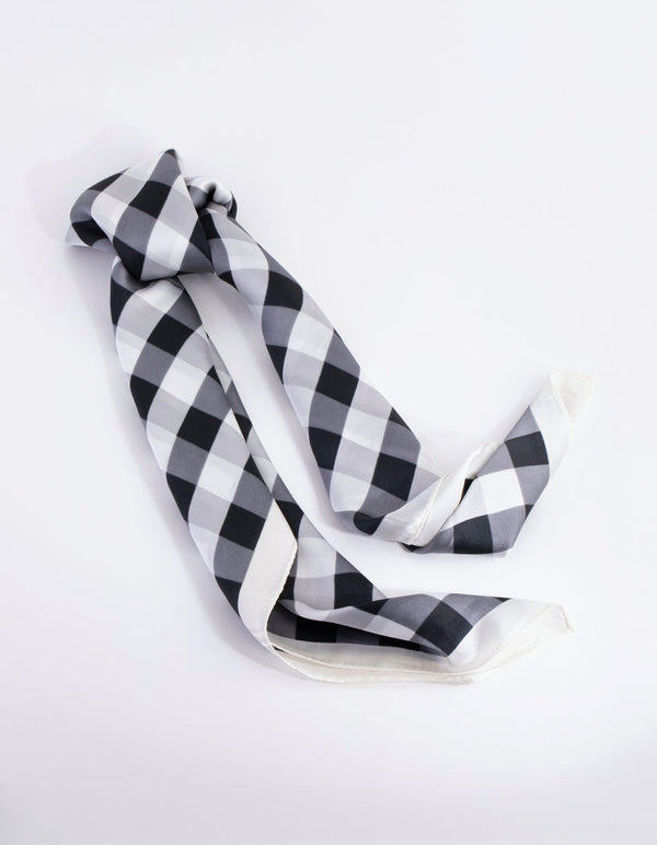 Check Bandana Hair Scarf