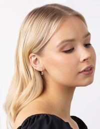 Sterling Silver Butterfly Hoop Earrings - link has visual effect only