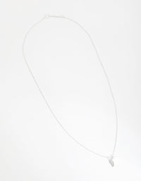 Sterling Silver Angel Wing Disc Necklace - link has visual effect only