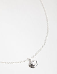 Sterling Silver 3D Shell Necklace - link has visual effect only