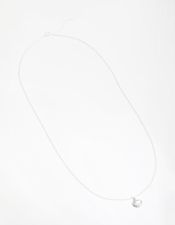 Sterling Silver 3D Shell Necklace