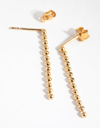 Gold Plated Sterling Silver Ball Drop Earrings - link has visual effect only