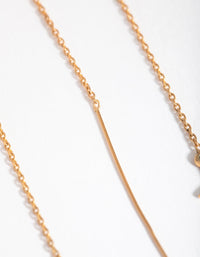 Gold Plated Sterling Silver Cross Thread Earrings - link has visual effect only