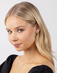 Sterling Silver Cubic Zirconia 3/4 Carat Asscher Stud Earrings - link has visual effect only