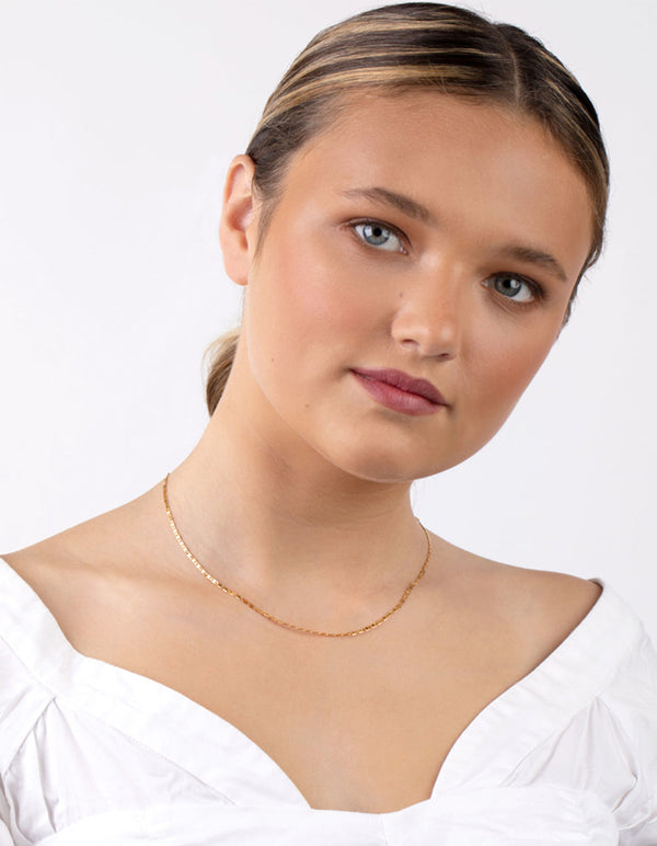Gold Plated Sterling Silver Mariner Necklace