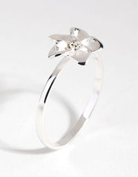 Sterling Silver Statement Flower Ring - link has visual effect only