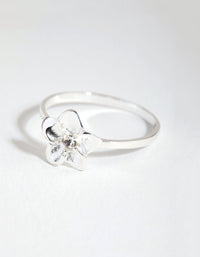 Sterling Silver Statement Flower Ring - link has visual effect only