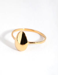 Gold Plated Sterling Silver Bubble Oval Ring - link has visual effect only