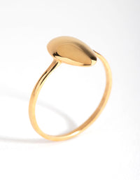 Gold Plated Sterling Silver Bubble Oval Ring - link has visual effect only