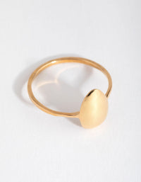 Gold Plated Sterling Silver Bubble Oval Ring - link has visual effect only