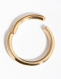 Gold Plated Sterling Silver 8mm Polished Clicker - link has visual effect only