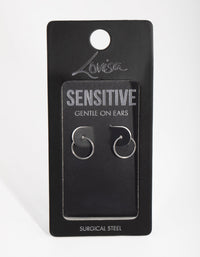 Surgical Steel Fine 10mm Sleeper Earrings - link has visual effect only