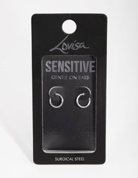 Surgical Steel Fine 8mm Sleeper Earrings - link has visual effect only