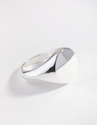Silver Plated Shield Ring - link has visual effect only