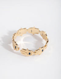 Gold Hamsa Ring - link has visual effect only