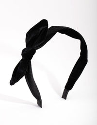 Fabric Velvet Bow Alice Band - link has visual effect only