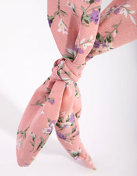 Fabric Blush Ditzy Bow Headband - link has visual effect only