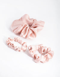 Blush Mixed Size Scrunchie Pack - link has visual effect only