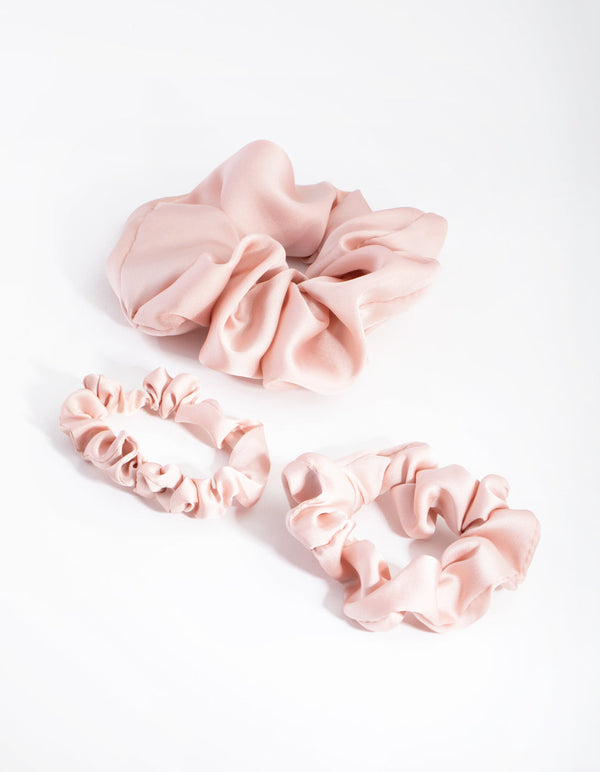 Blush Mixed Size Scrunchie Pack