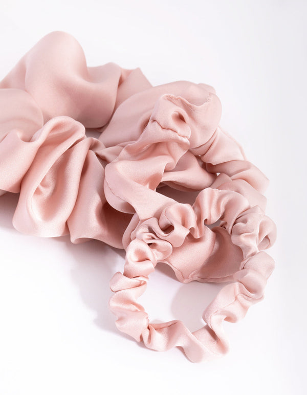 Blush Mixed Size Scrunchie Pack