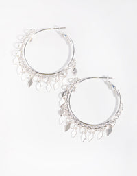 Silver Jingly Hoop Earrings - link has visual effect only