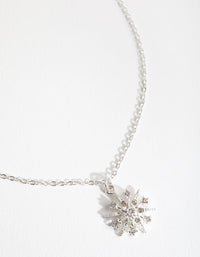 Silver Diamante Star Celestial Necklace - link has visual effect only