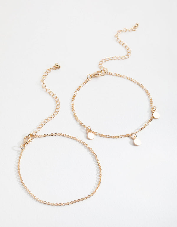 Gold Jingly 2-Pack Bracelet