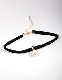 Faux Pearl Diamante Ball Choker Necklace - link has visual effect only