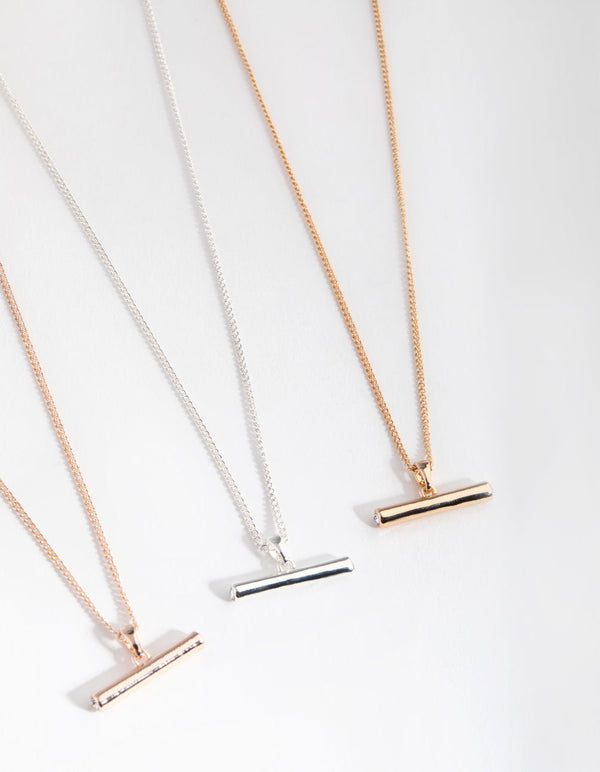 Mix Fob 3-Pack Necklace