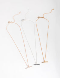 Mix Fob 3-Pack Necklace - link has visual effect only