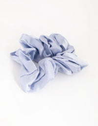 Pastel Blue Silk Oversized Scrunchie - link has visual effect only