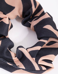 Blush and Black Zebra Scrunchie - link has visual effect only