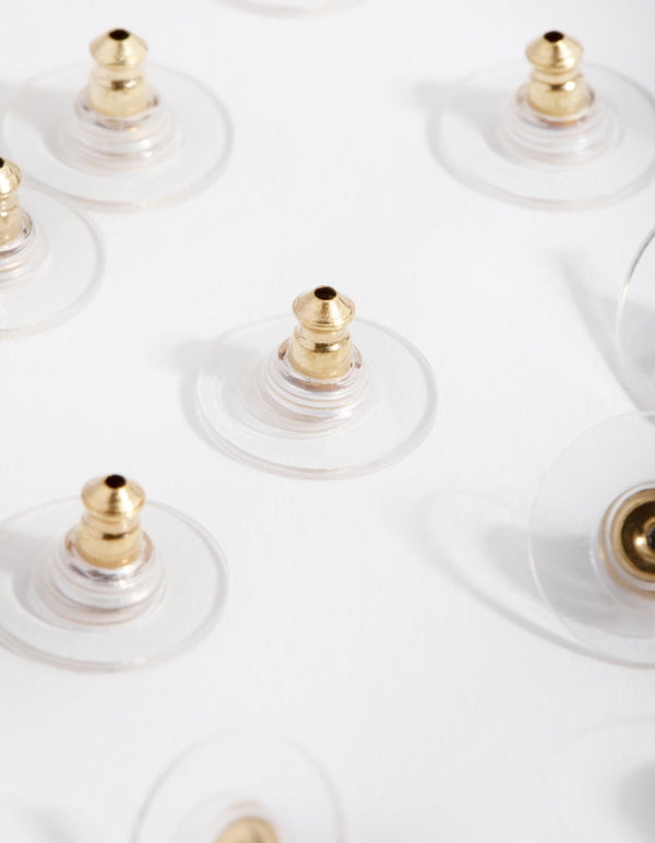 Gold Earring Backs 16-Pack