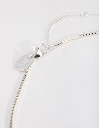Real Silver Plated Swirl Pendant Necklace - link has visual effect only