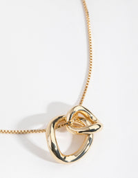 Real Gold Plated Swirl Pendant - link has visual effect only