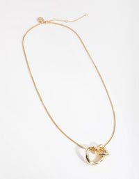 Real Gold Plated Swirl Pendant - link has visual effect only