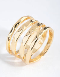Real Gold Plated Molten Ring - link has visual effect only