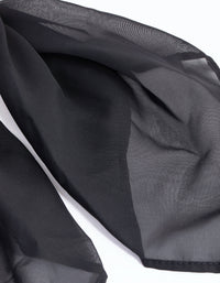 Zwarte sjaal scrunchie - link has visual effect only