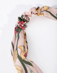 Fabric Floral Stretch Turban Headband - link has visual effect only