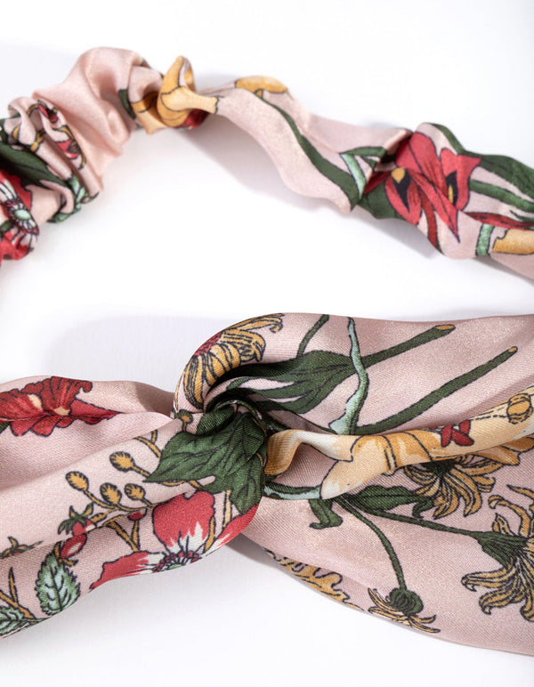 Fabric Floral Stretch Turban Headband