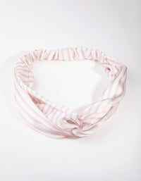Fabric Stripe Stretch Turban Headband - link has visual effect only