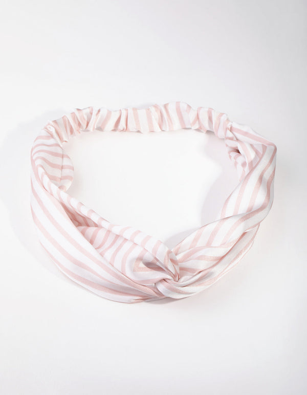 Fabric Stripe Stretch Turban Headband