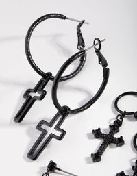 Matte Cross 3-Pack Drop Earring - link has visual effect only