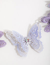 Diamante Stamp Butterfly Necklace - link has visual effect only